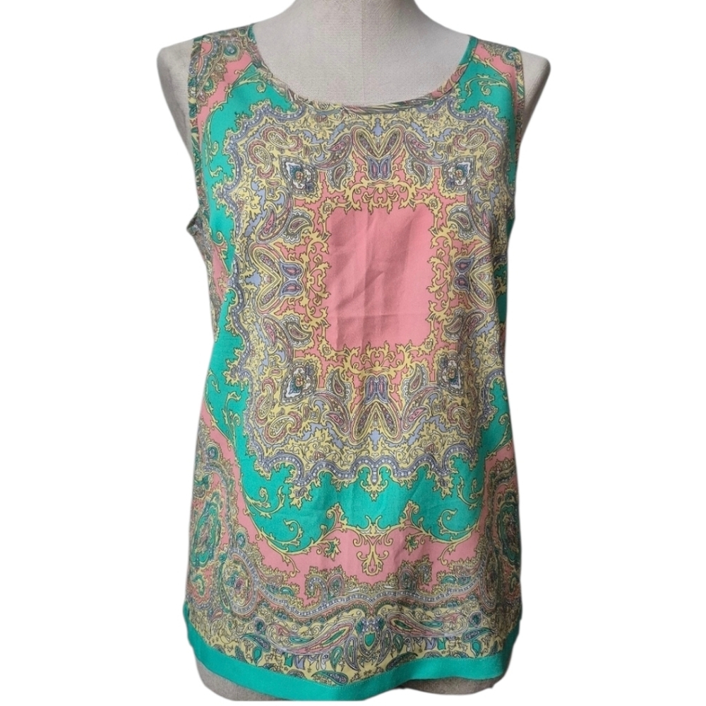 WDNY Lightweight Sleeveless Pastel Top Size M